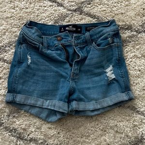 high waisted jean shorts